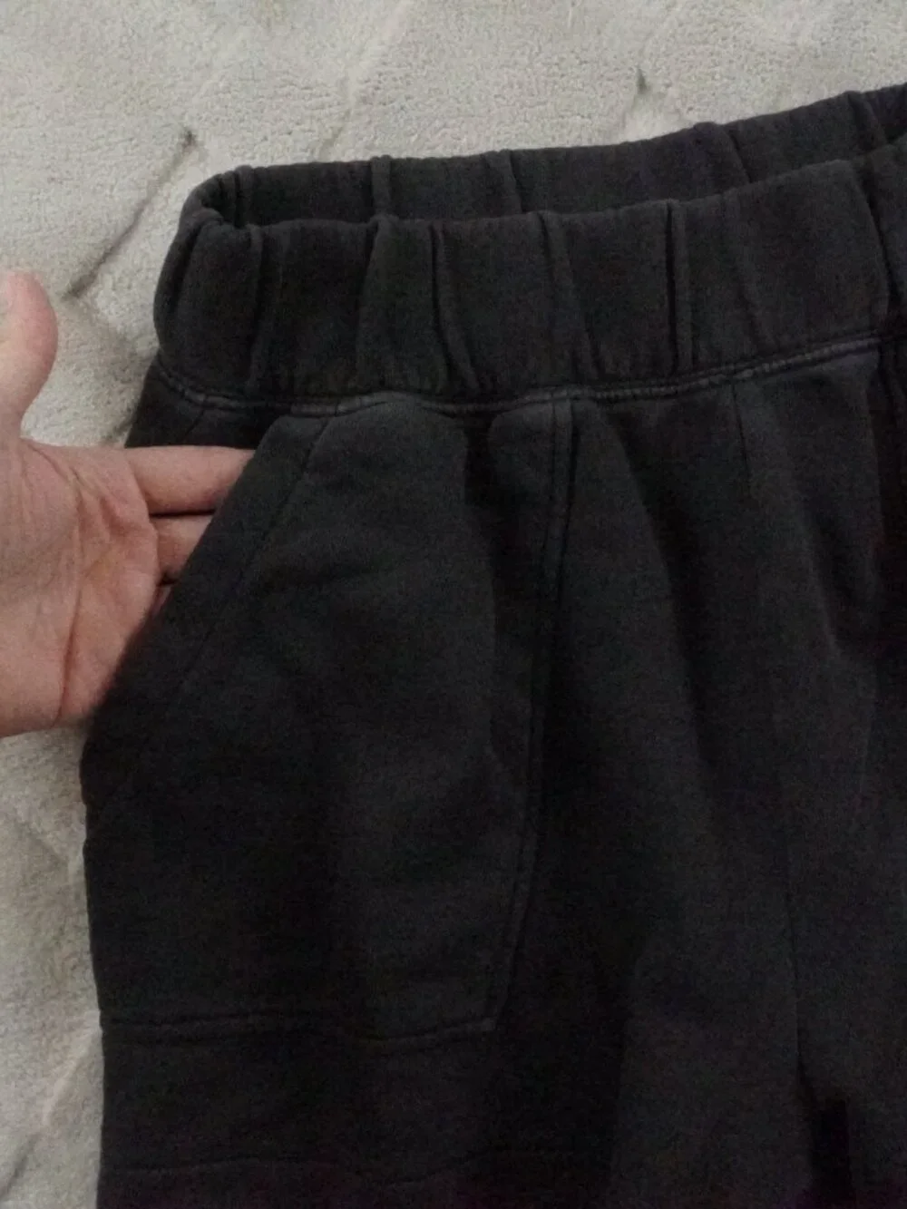 aerie High Rise Sweat Shorts Womens Small Baggy Washed Out Fadded Athleisure